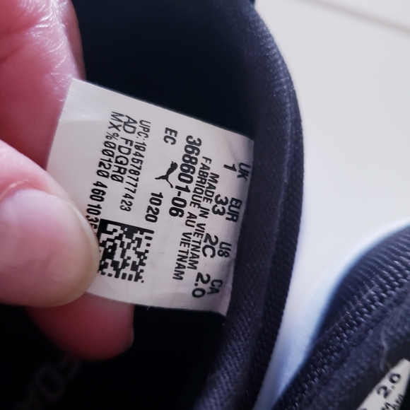 PUMA NWT BPS EL RAY Slip On Canvas Shoes - Youth 2C US - Picture 5 of 10